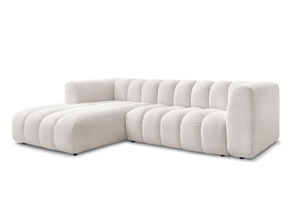 Hjørnesofa TALIA i bouclé-stoff