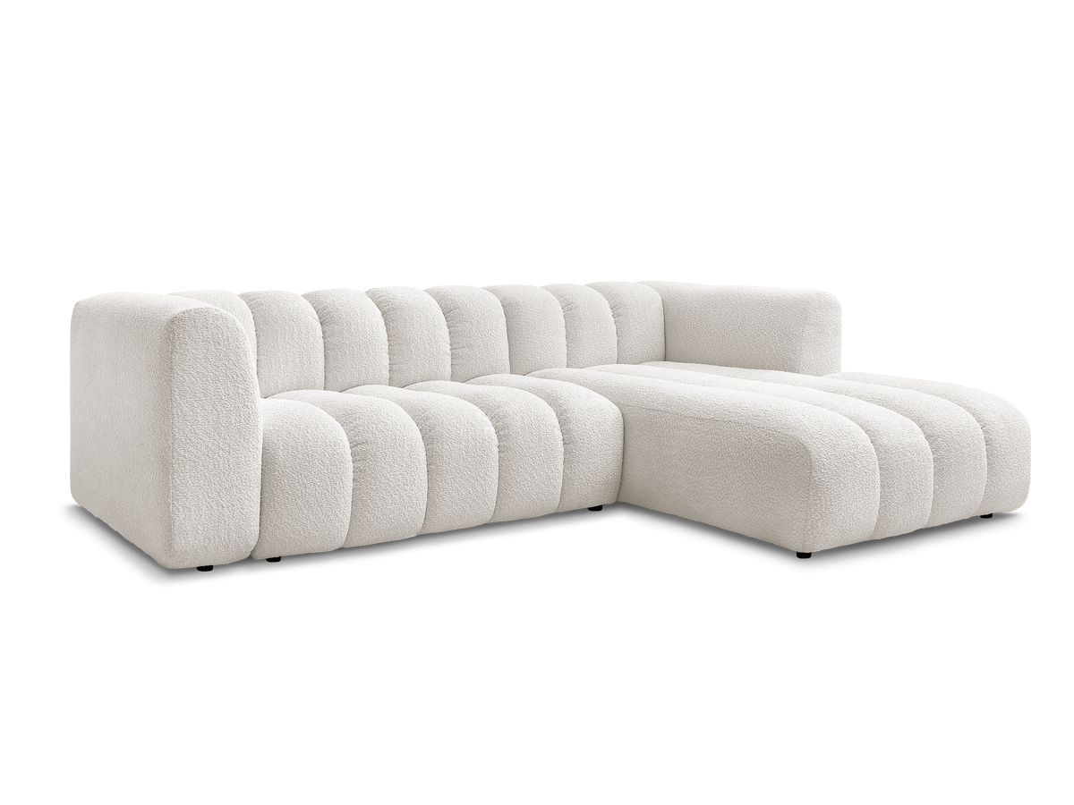 Hjørnesofa TALIA i bouclé-stoff