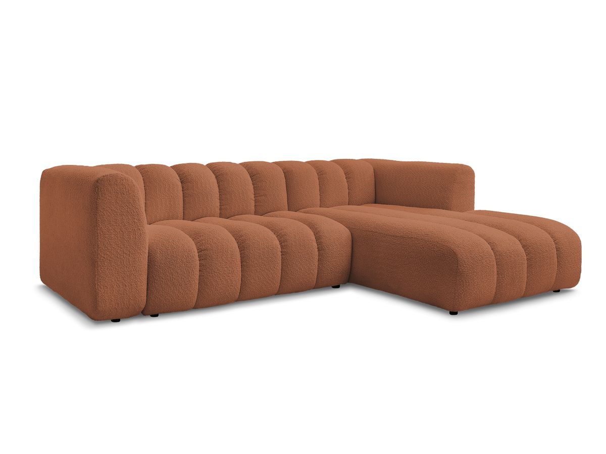Hjørnesofa TALIA i bouclé-stoff