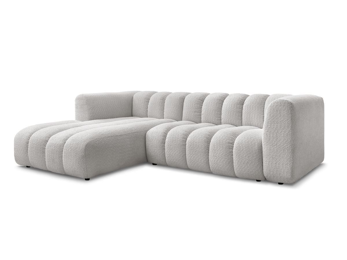 Hjørnesofa TALIA i bouclé-stoff