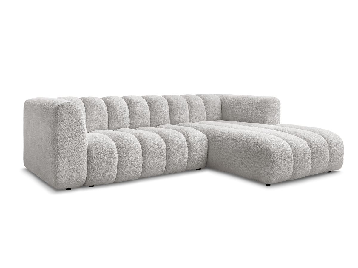 Hjørnesofa TALIA i bouclé-stoff