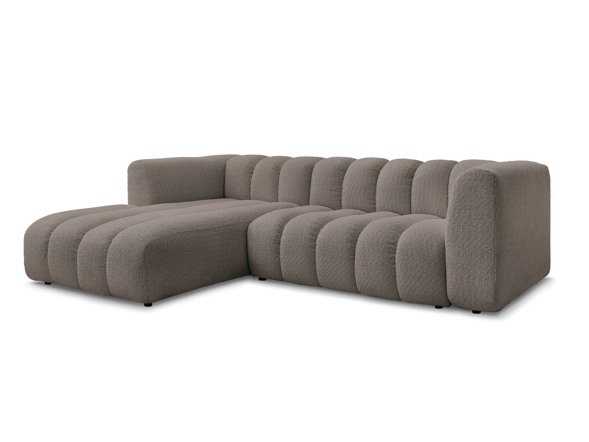 Hjørnesofa TALIA i bouclé-stoff