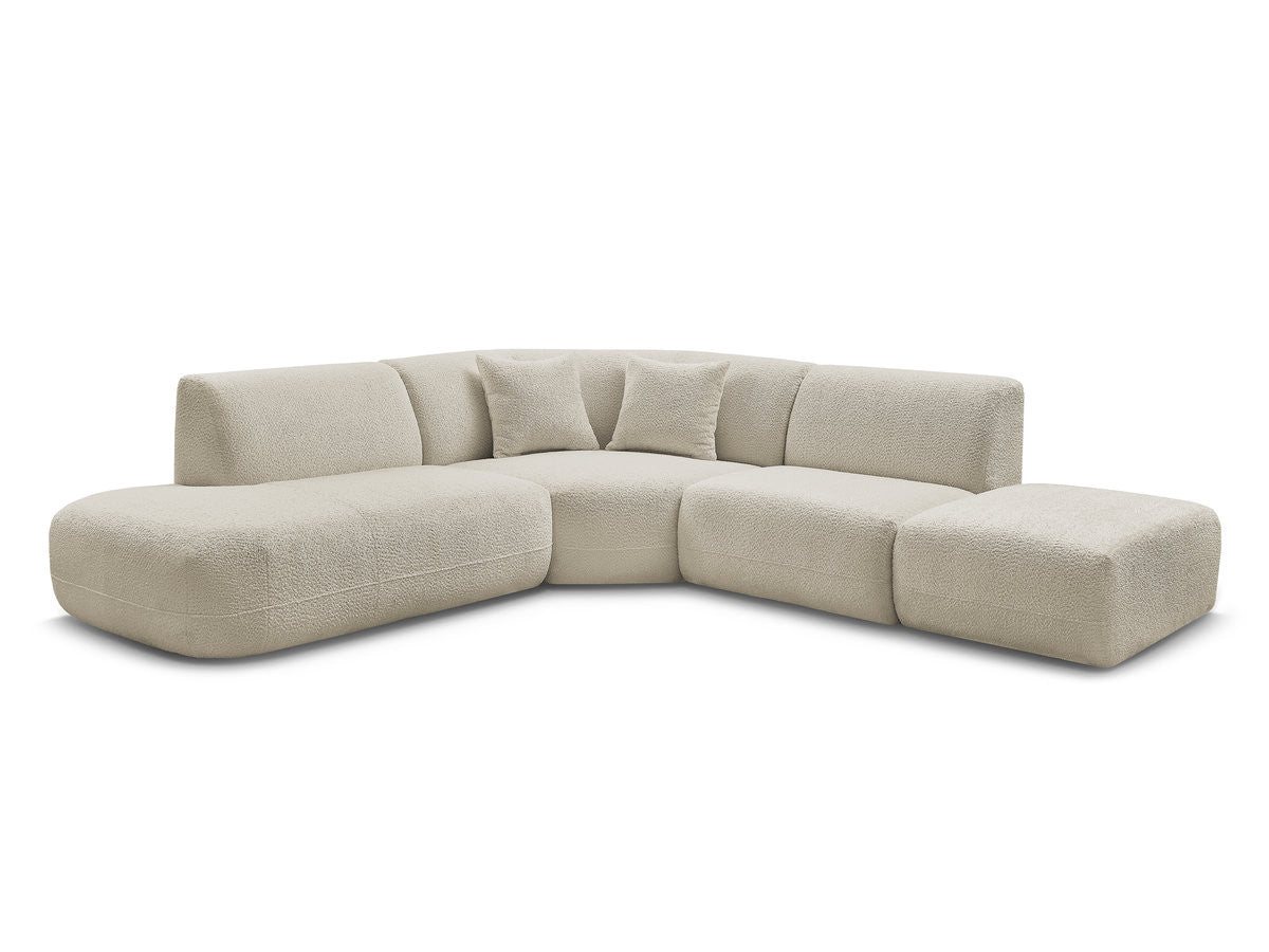 L-hjørnesofa modulær ANDA i chenille