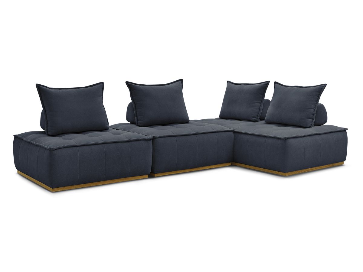 Modulær hjørnesofa ELISA med 2 sittemoduler 1-seter og 1 sittemodul 2-seter
