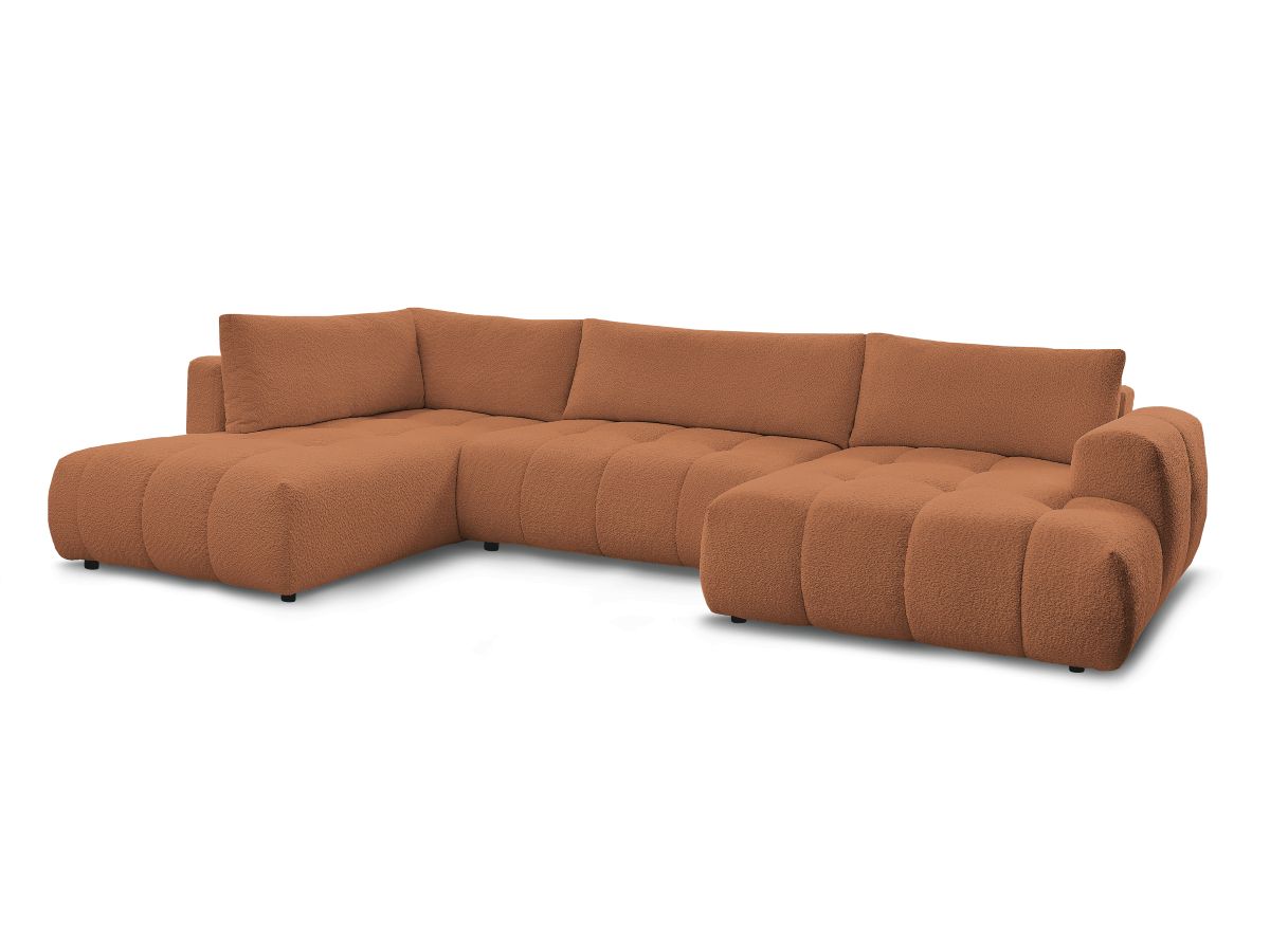 U-sovesofa FUJI i bouclé-stoff