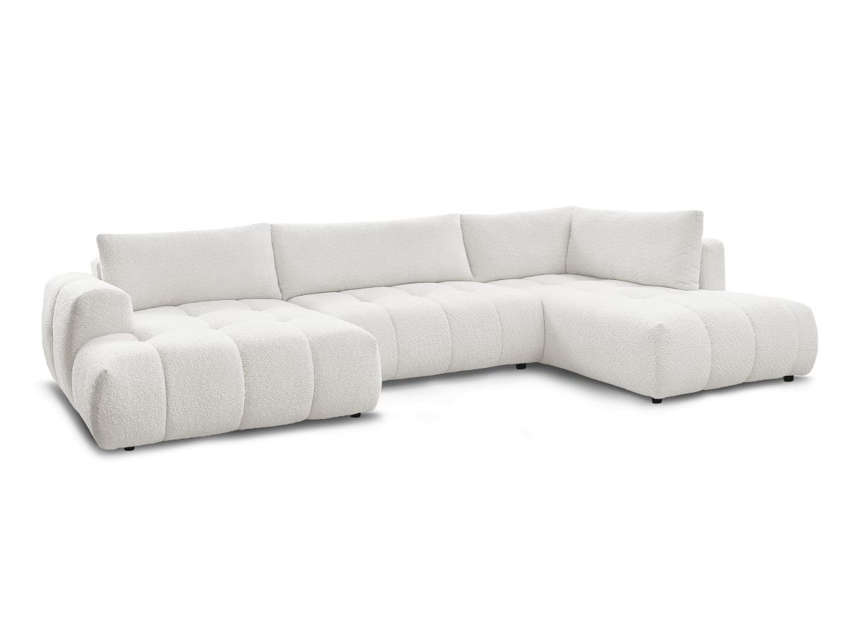 U-sovesofa FUJI i bouclé-stoff