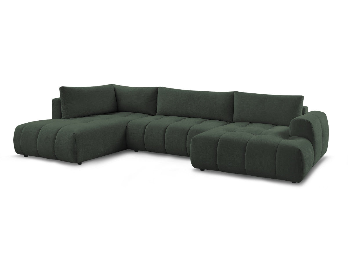 U-sovesofa FUJI i glatt stoff