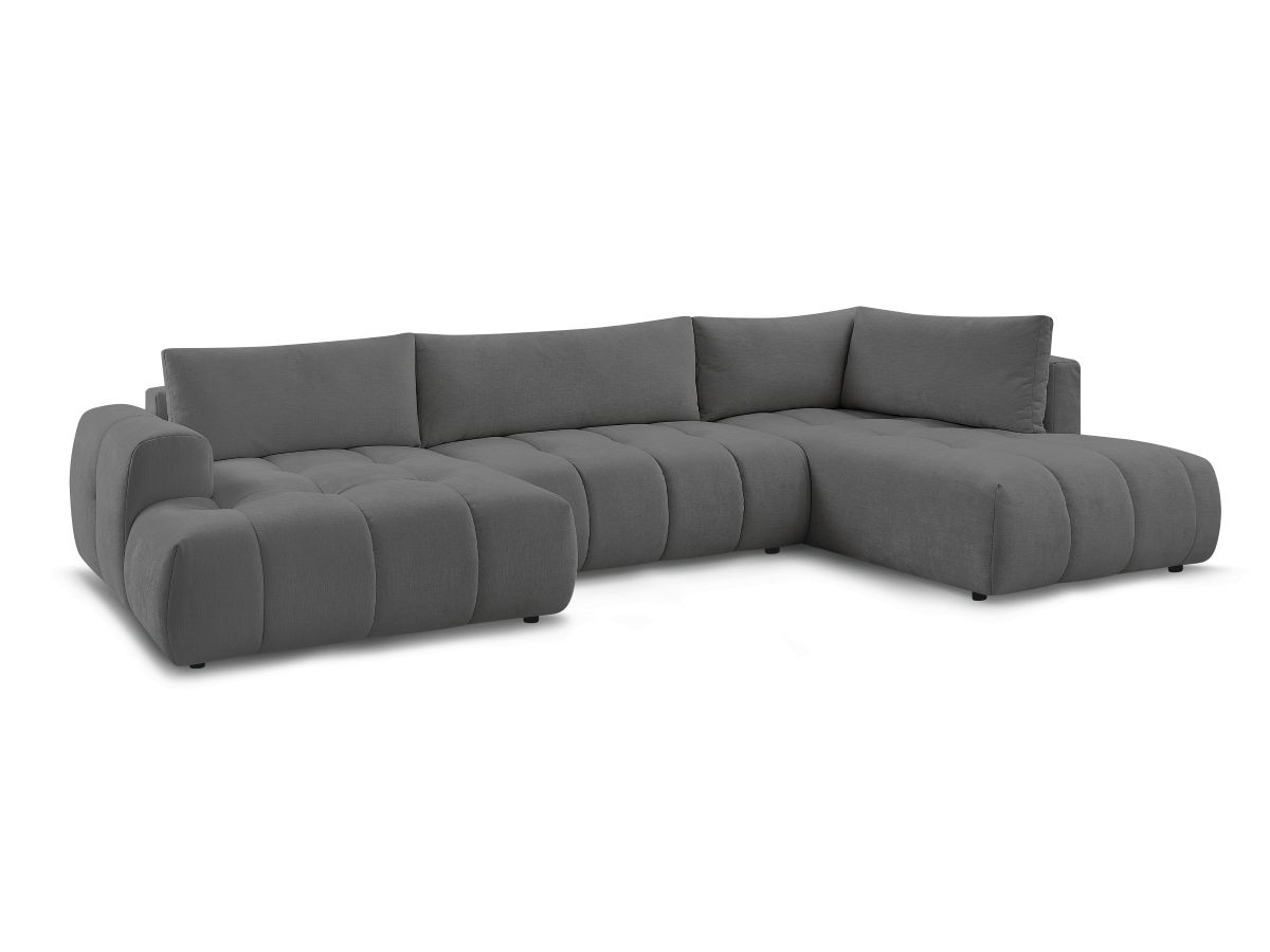 U-sovesofa FUJI i glatt stoff