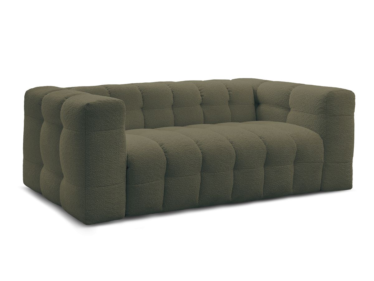 Rett sovesofa med hurtigåpning 3-seter CLOUD i bouclé-stoff