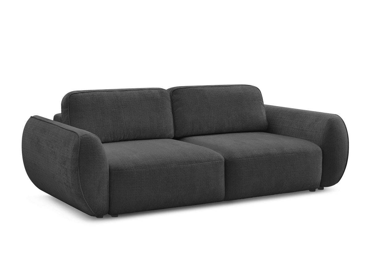 Rett sovesofa 3-seter DENISE i teksturert stoff