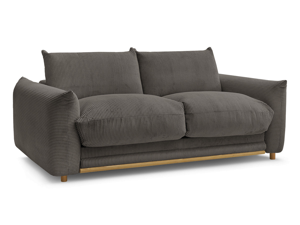 Rett sovesofa 3-seter ERNEST i kordfløyel