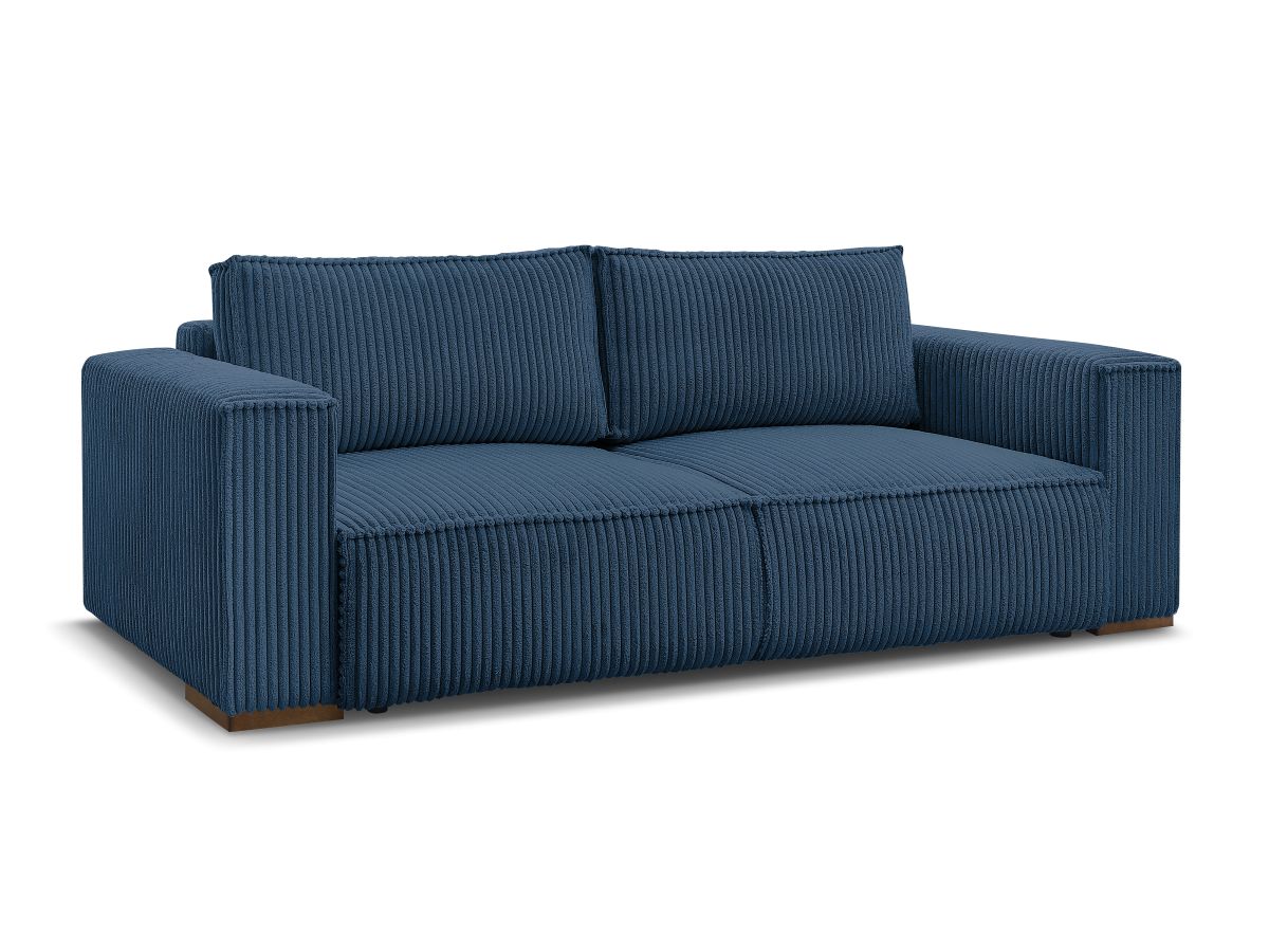 Rett sovesofa med oppbevaring CHELSEA i myk grovkord