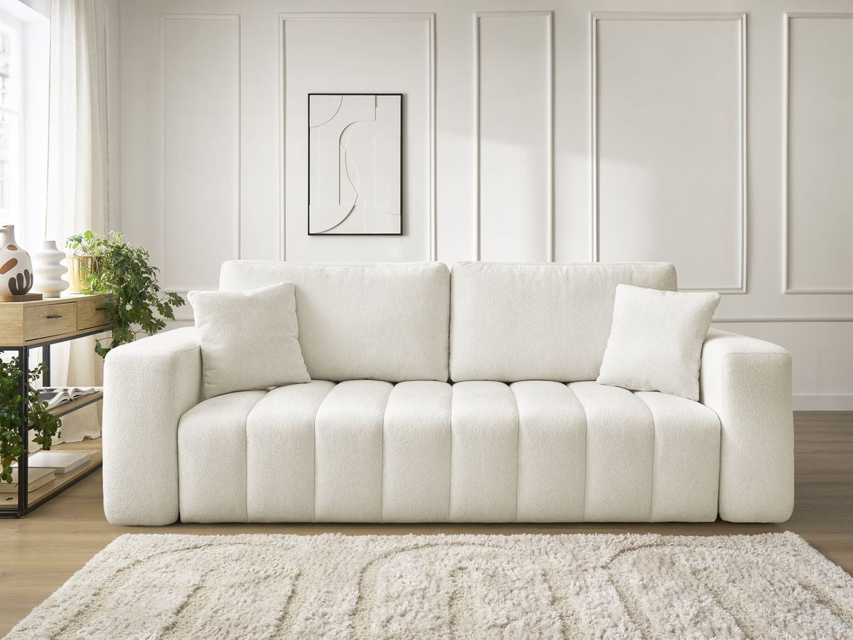Rett sovesofa 4-seter MAXENCE i melert stoff