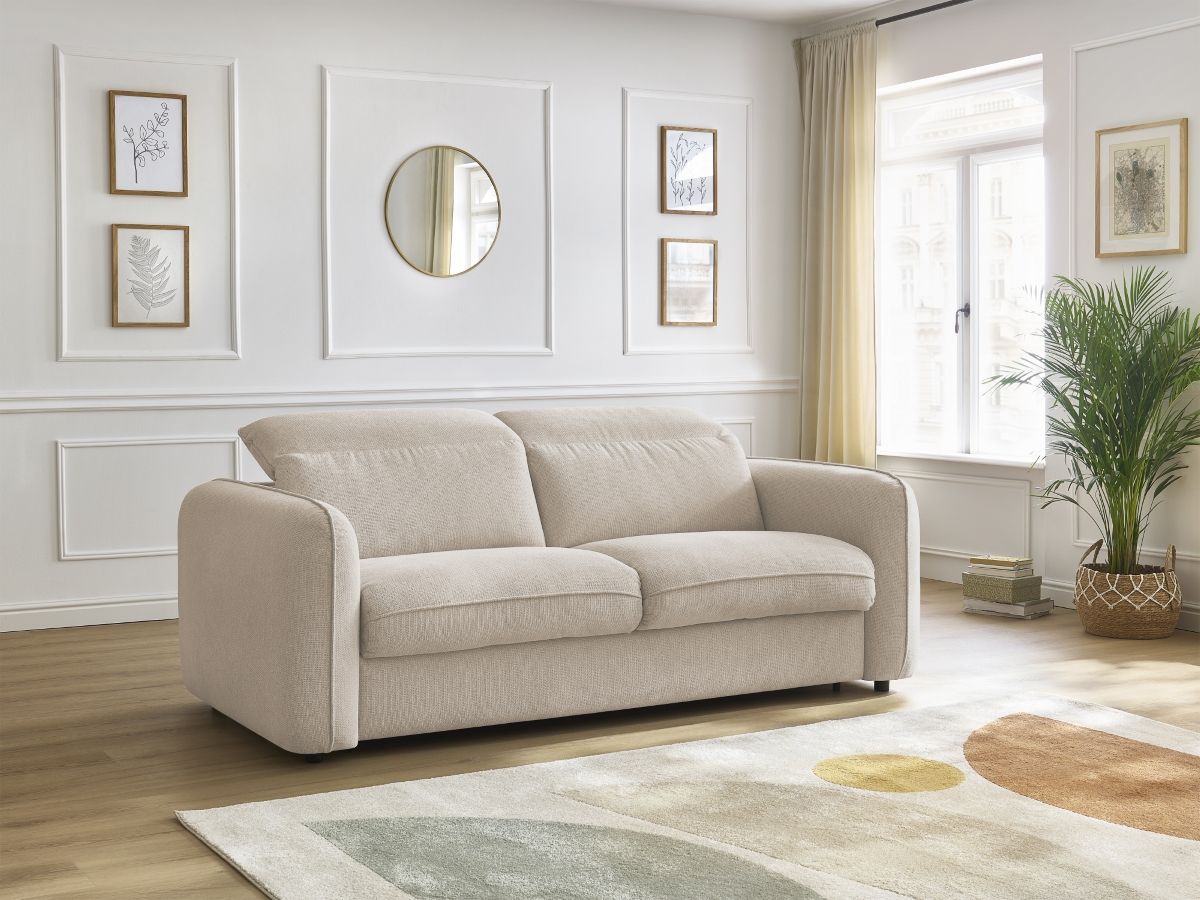 Rett sovesofa med hurtigåpning ACHILLE