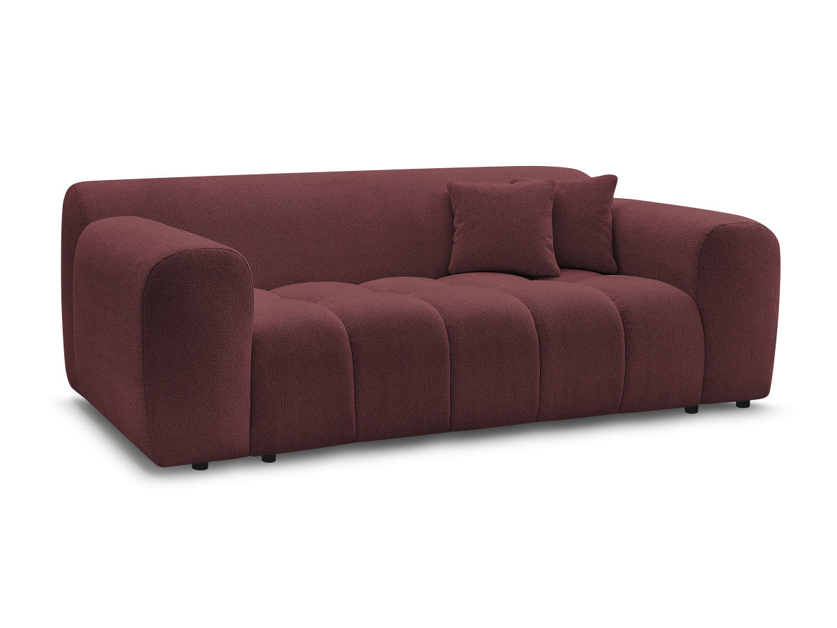 Rett sofa 2-seter MELISSE i melert stoff