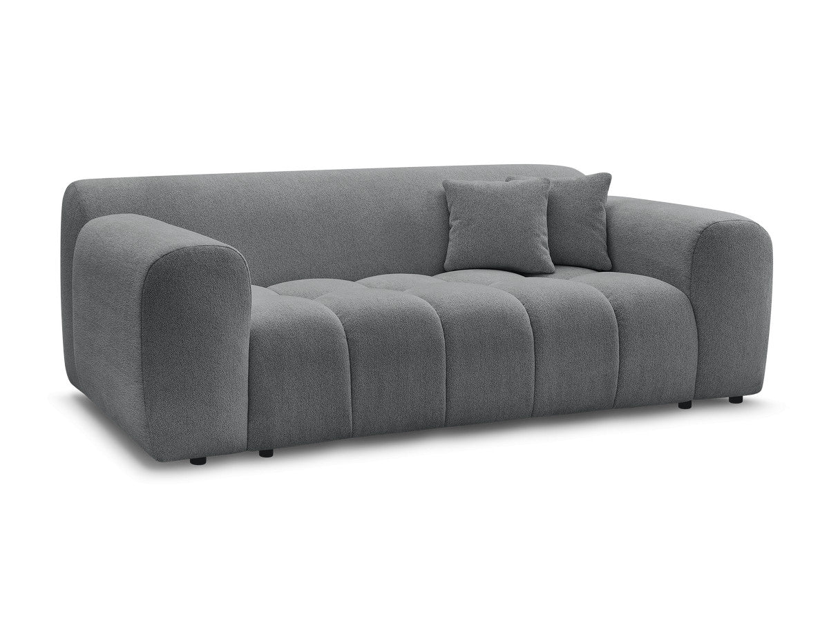 Rett sofa 2-seter MELISSE i melert stoff