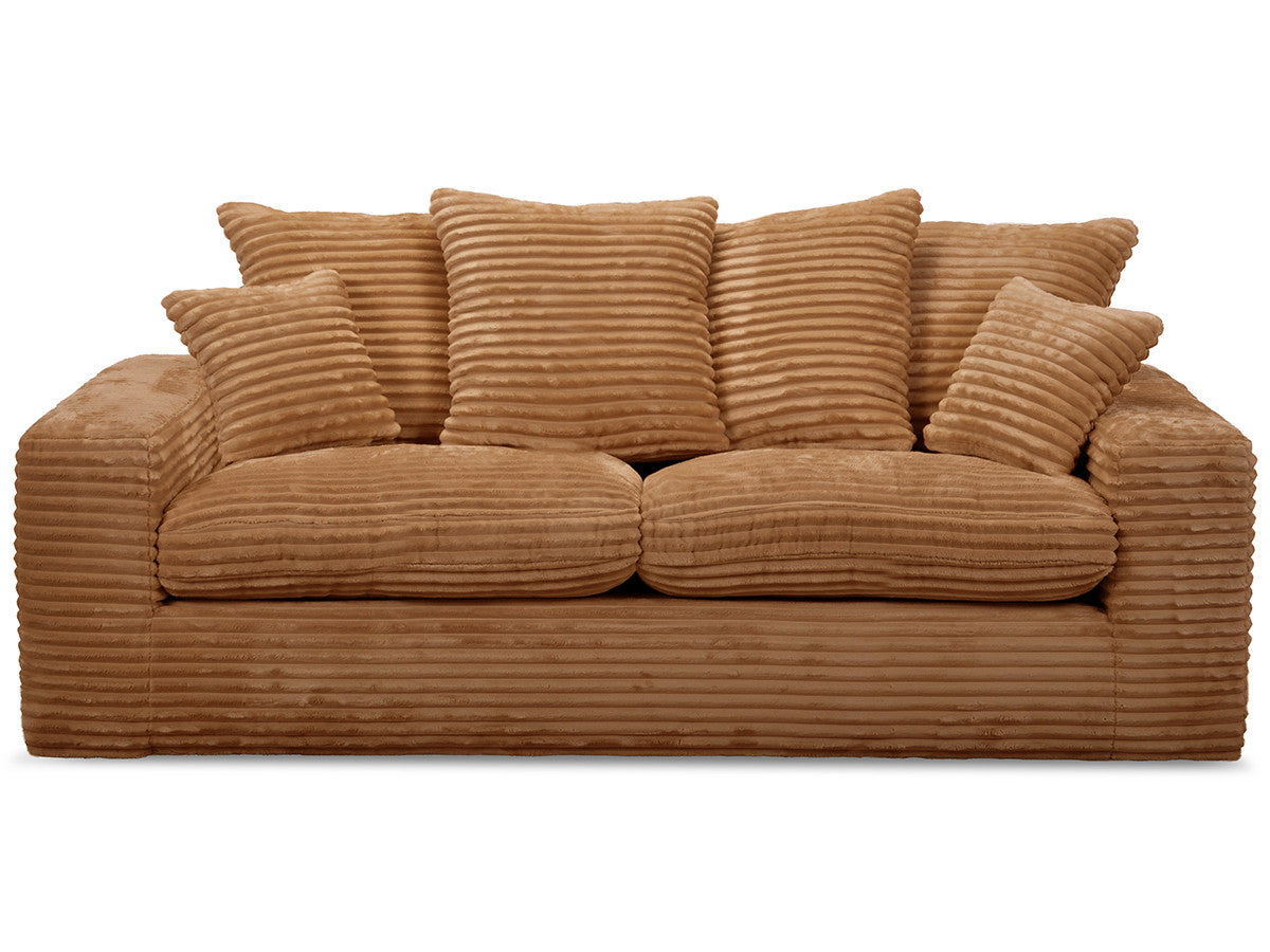 Rett sofa 2-seter NEVADA i myk grovkord