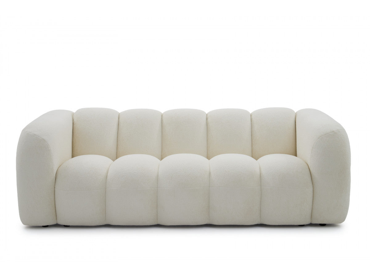 Rett sofa 3-seter CURVY i chenille