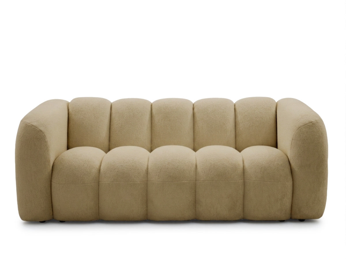 Rett sofa 3-seter CURVY i chenille