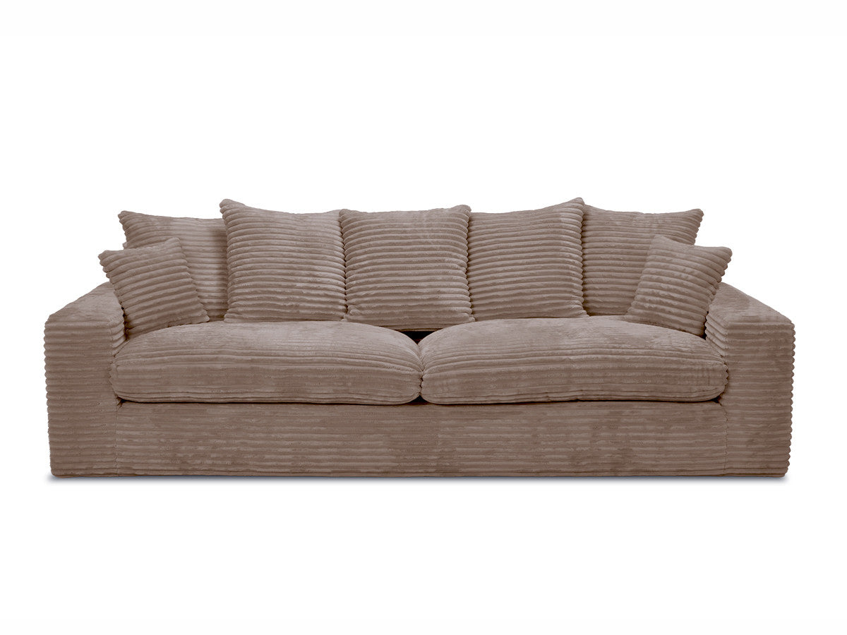 Rett sofa 3-seter NEVADA i myk grovkord