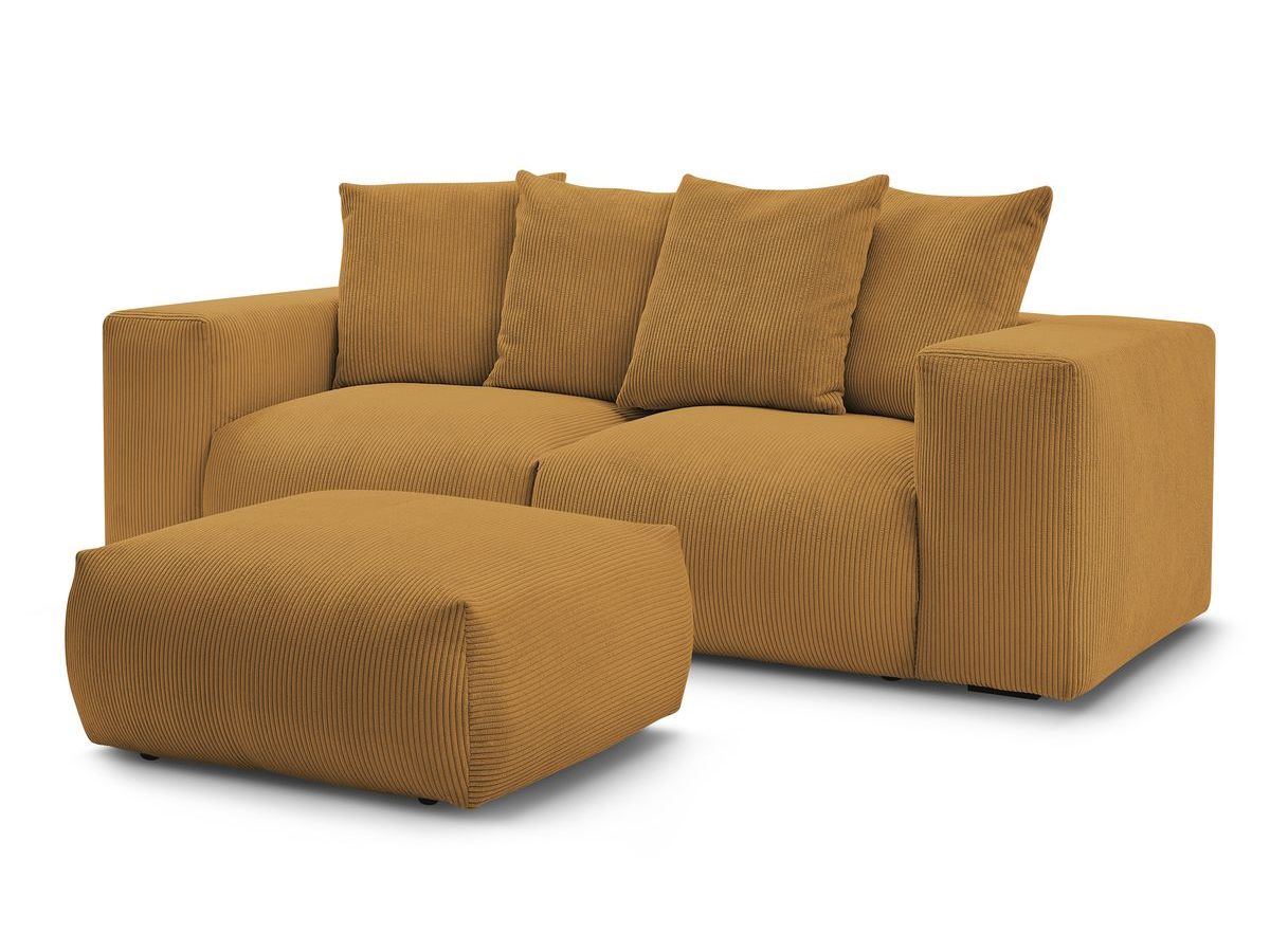 Rett sofa modulær VOLTAIRE med puff