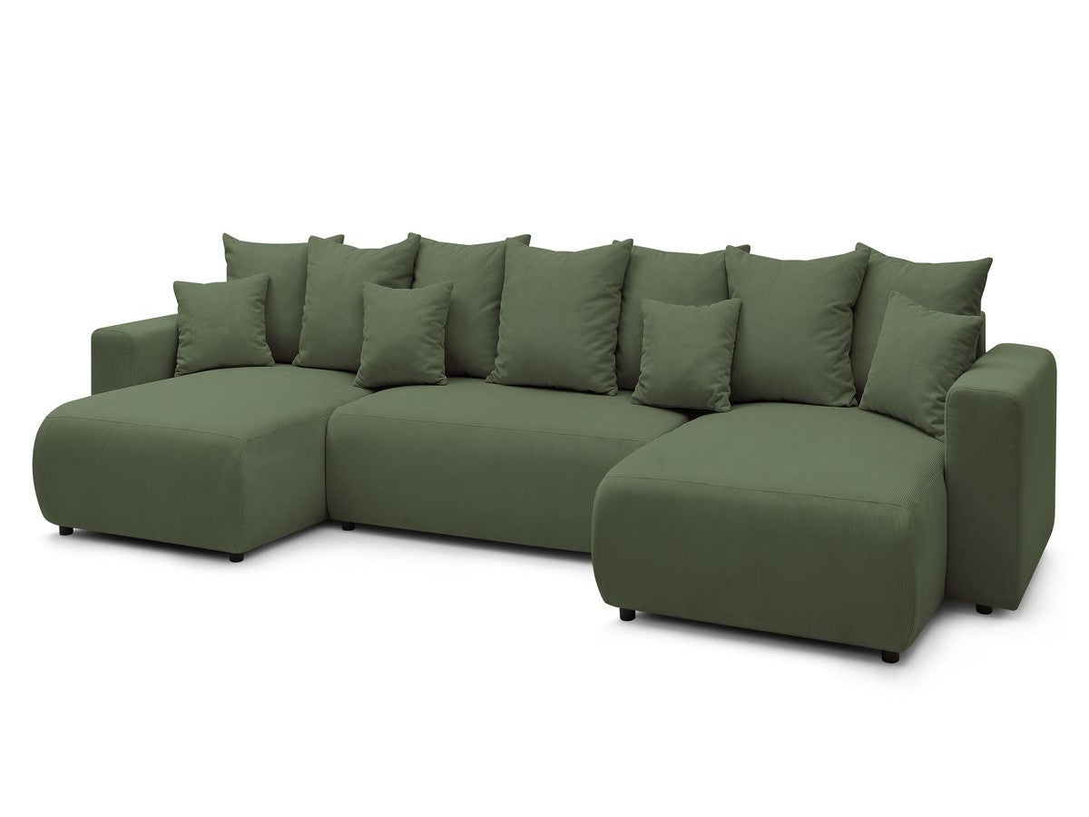 U-sovesofa med oppbevaring ENVY i kordfløyel