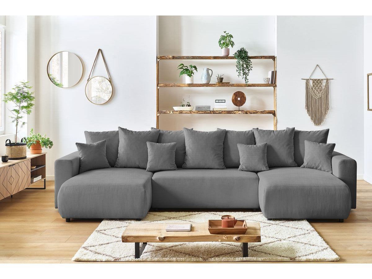 U-sovesofa med oppbevaring ENVY i kordfløyel