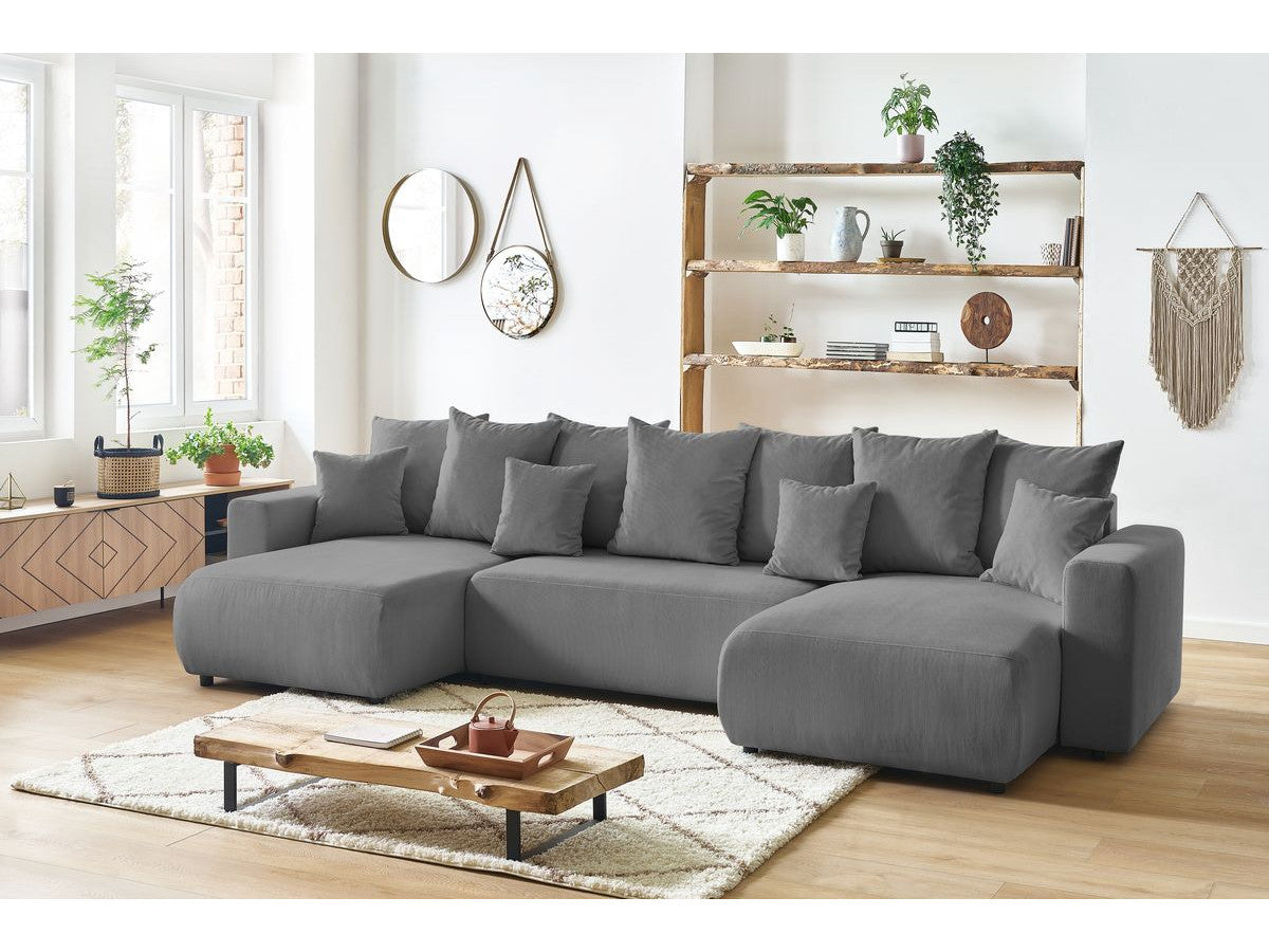 U-sovesofa med oppbevaring ENVY i kordfløyel