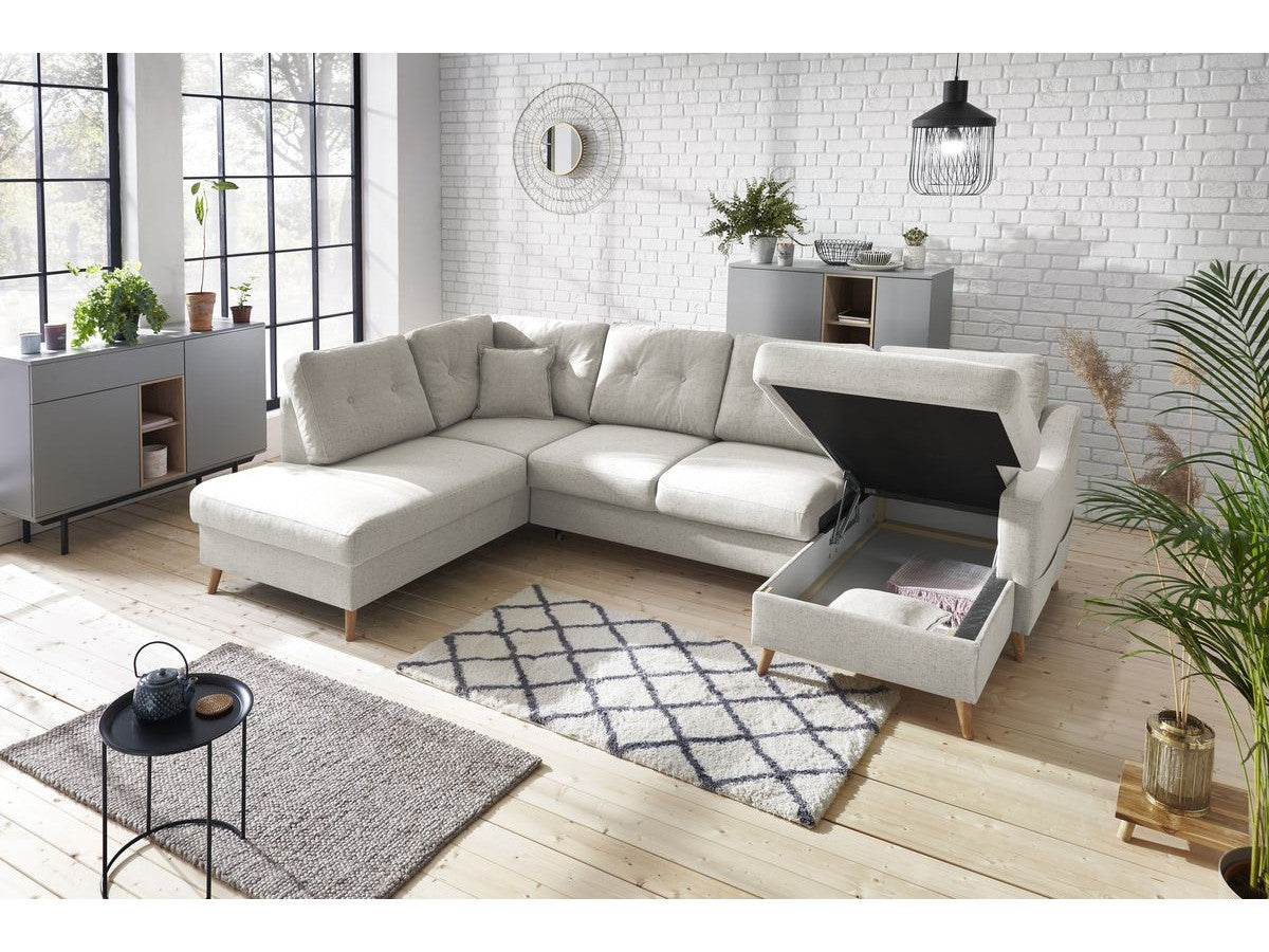 U-sovesofa med oppbevaring SWEDEN