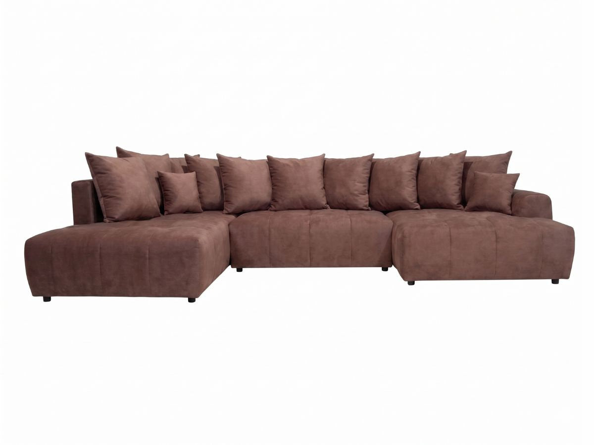 U-sovesofa ROXELANE i melert stoff