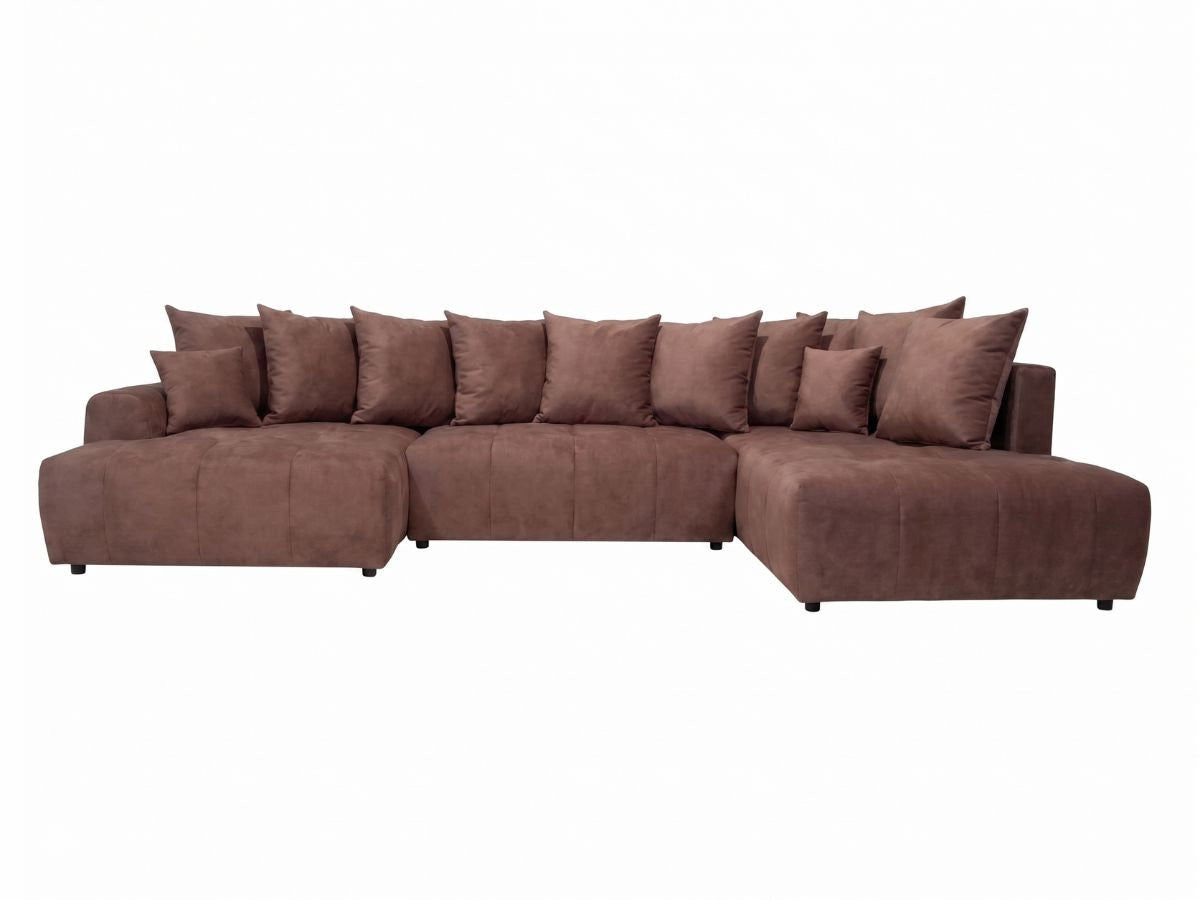 U-sovesofa ROXELANE i melert stoff
