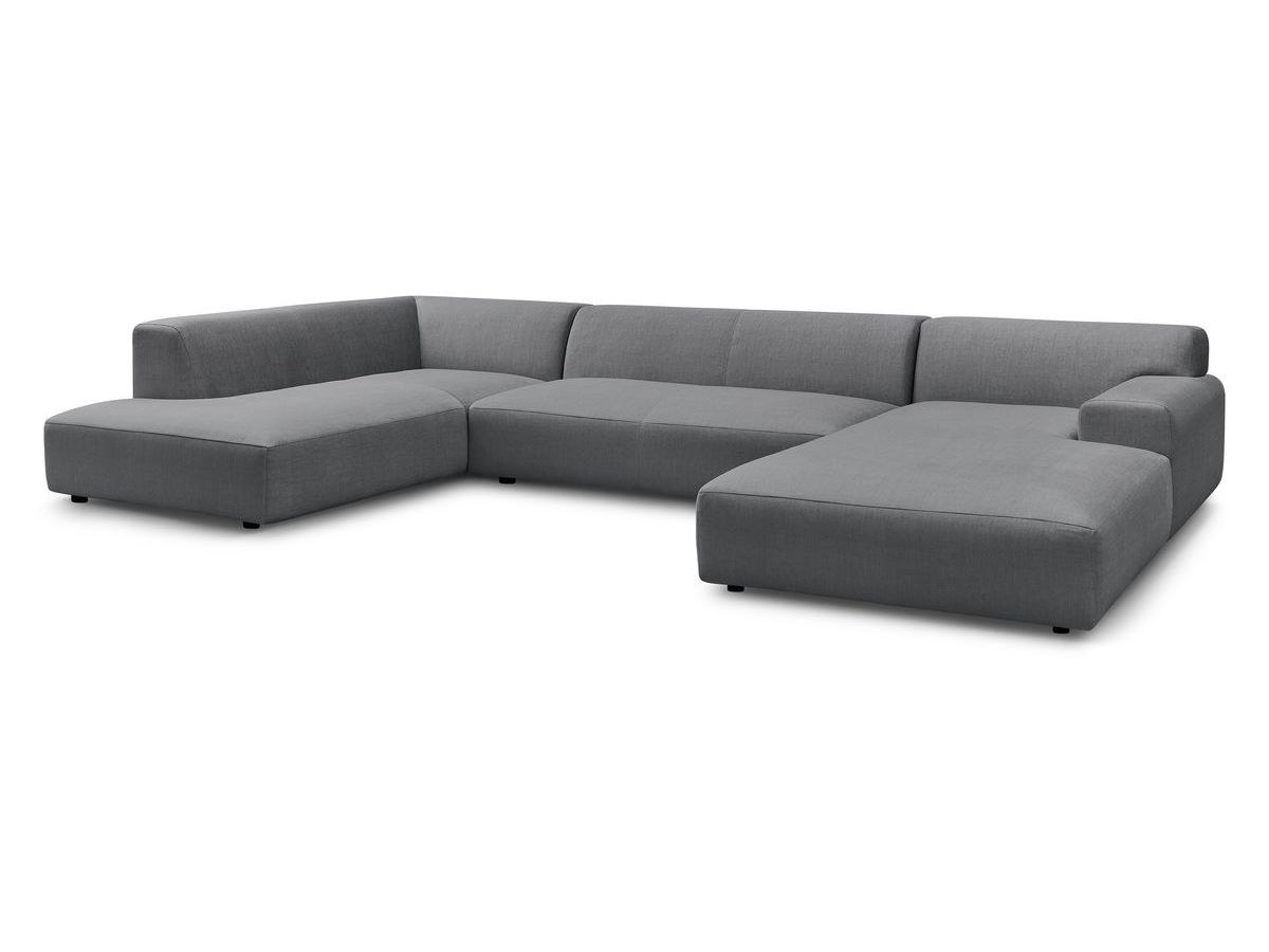 U-sofa LAVENA i fløyel