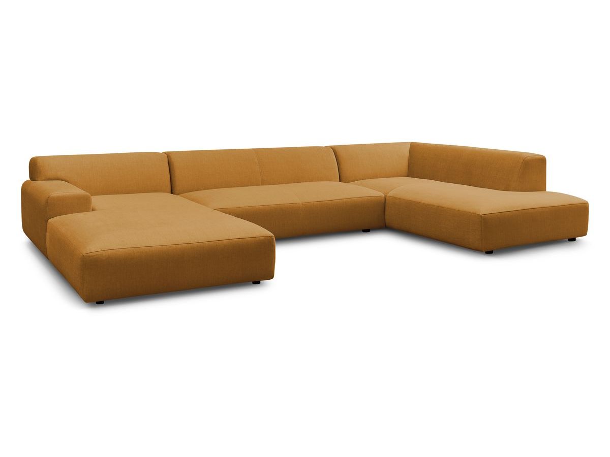 U-sofa LAVENA i fløyel