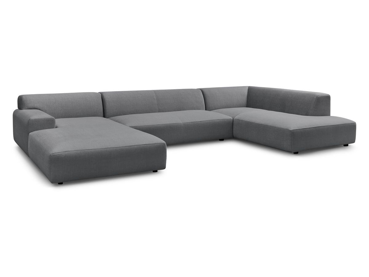 U-sofa LAVENA i fløyel