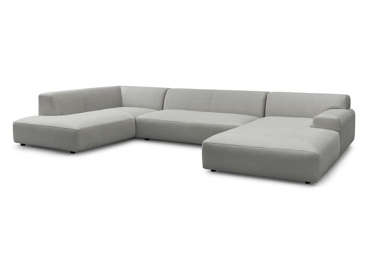 U-sofa LAVENA i fløyel
