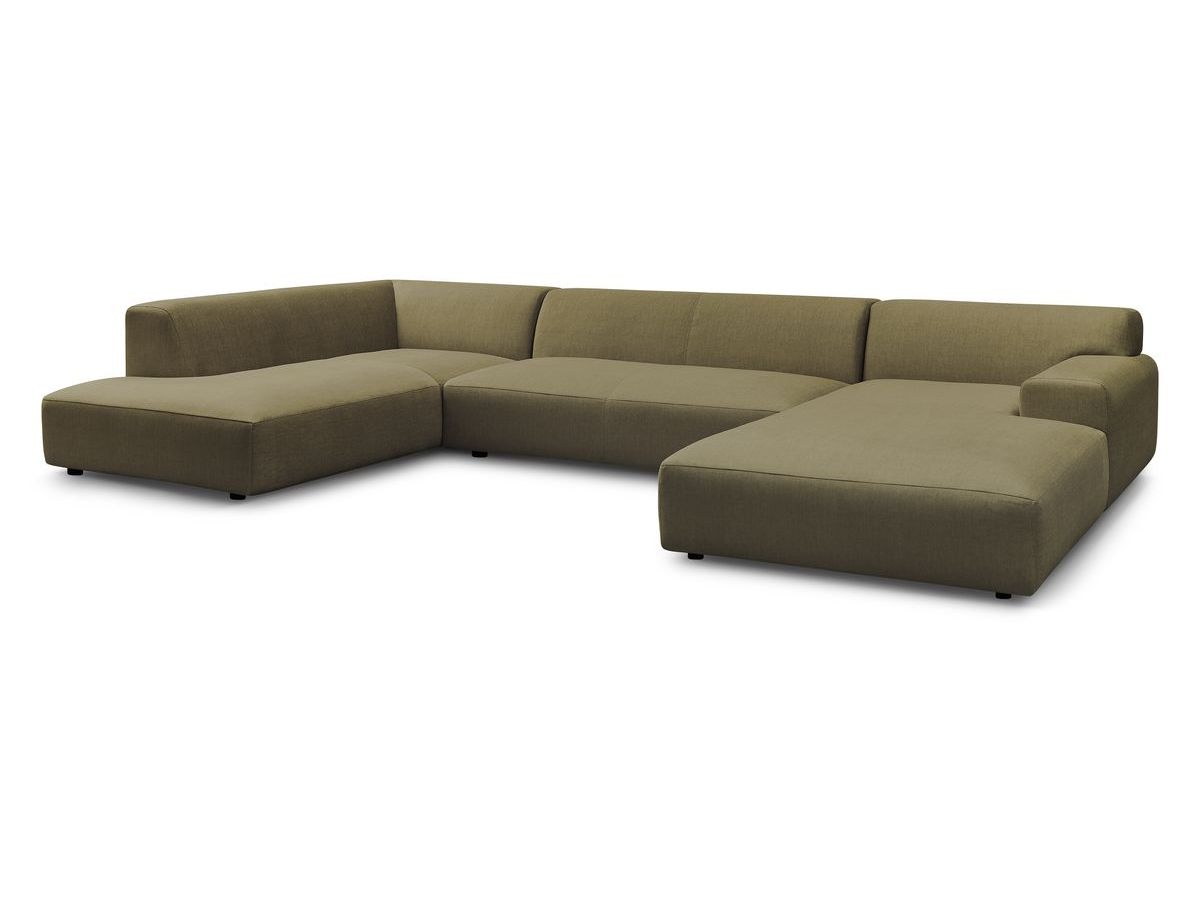 U-sofa LAVENA i fløyel