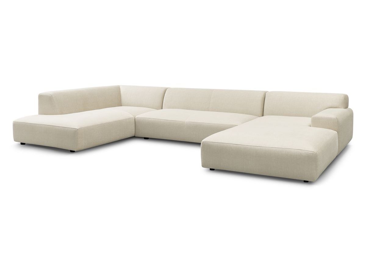U-sofa LAVENA i fløyel