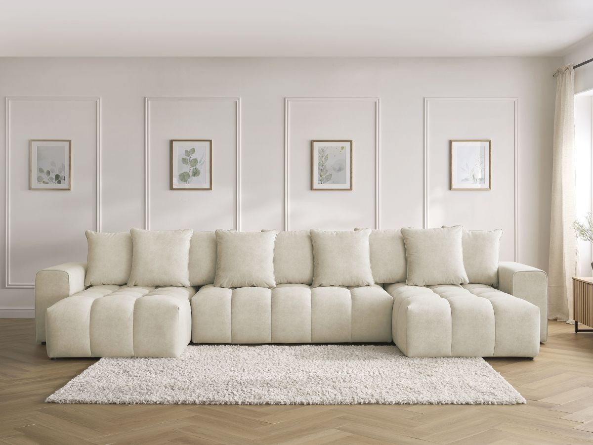 U-sofa MONT-BLANC fløyel