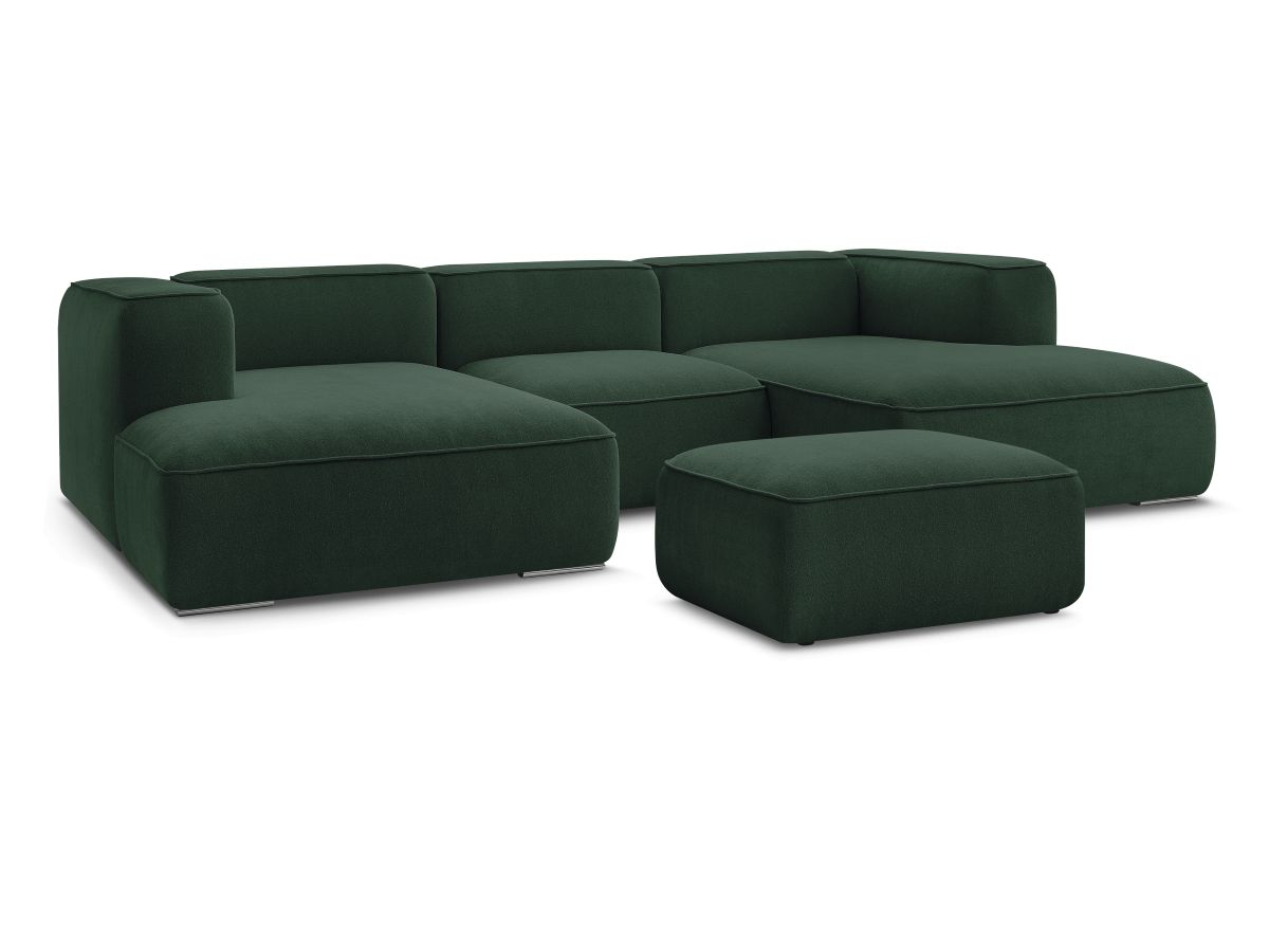 U-sofa ZEPHYR med puff