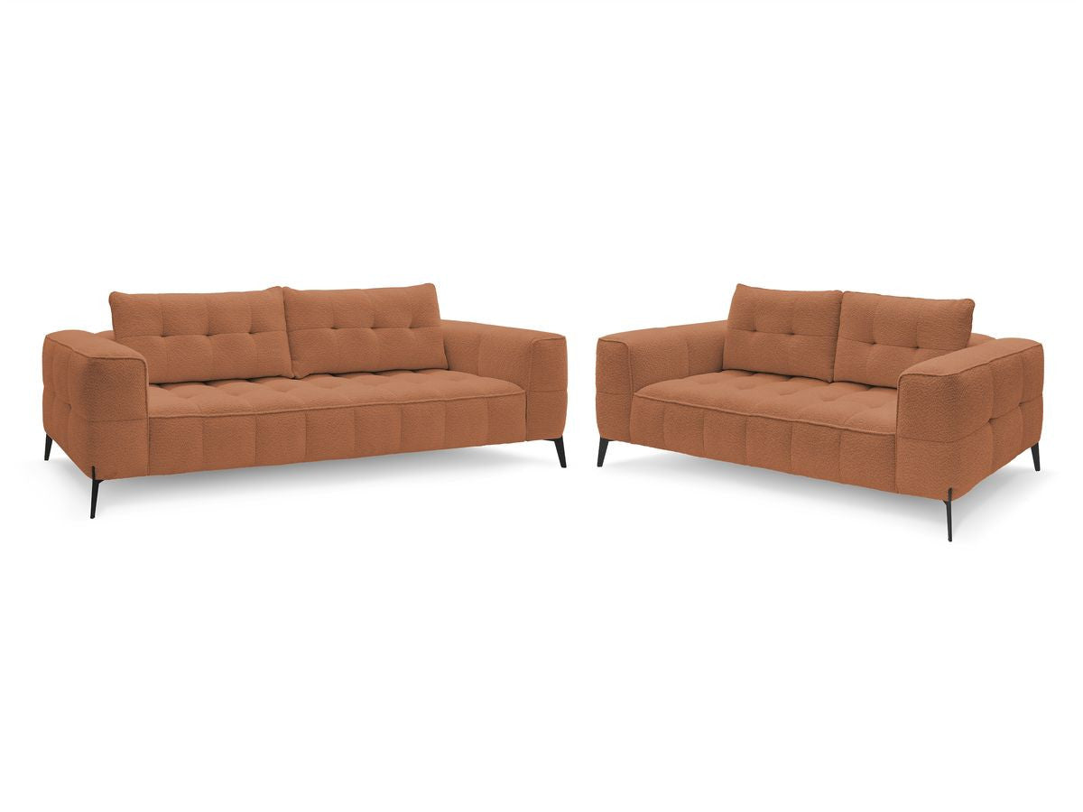 Sofagruppe 3 + 2 seter ANIS i bouclé-stoff