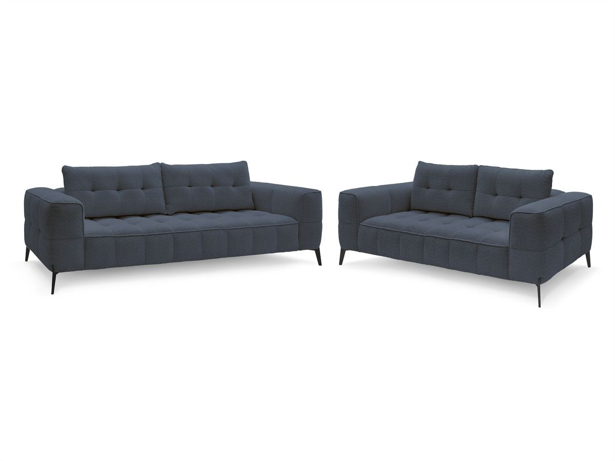 Sofagruppe 3 + 2 seter ANIS i bouclé-stoff