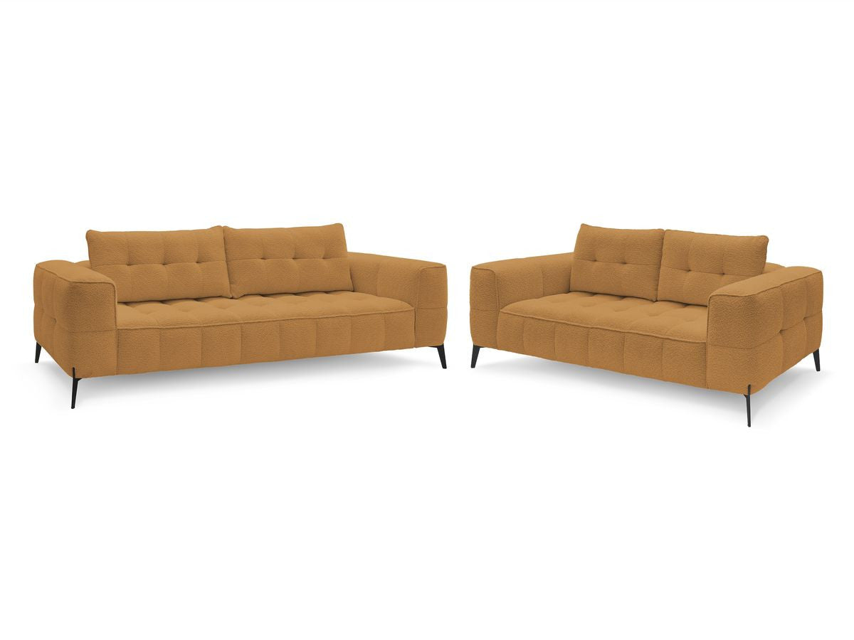 Sofagruppe 3 + 2 seter ANIS i bouclé-stoff