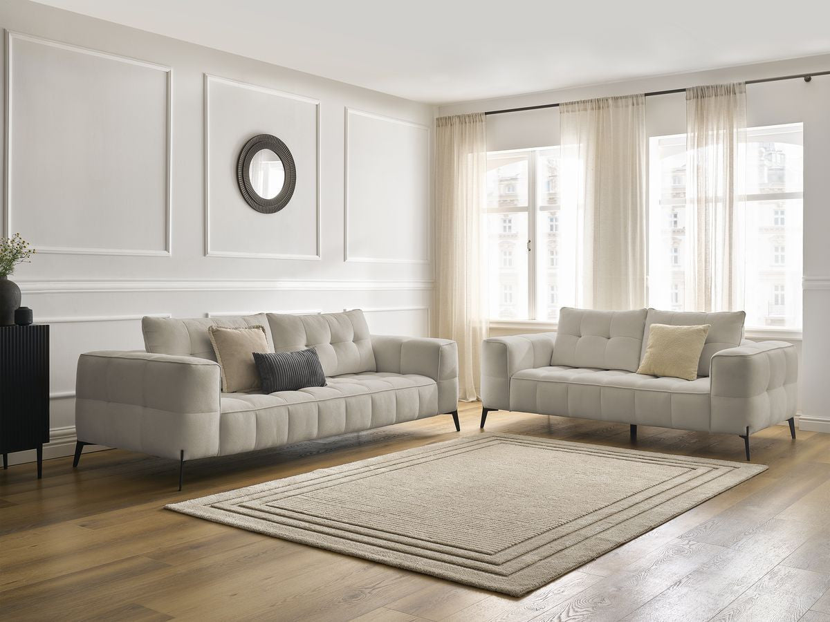 Sofagruppe 3 + 2 seter ANIS i teksturert stoff