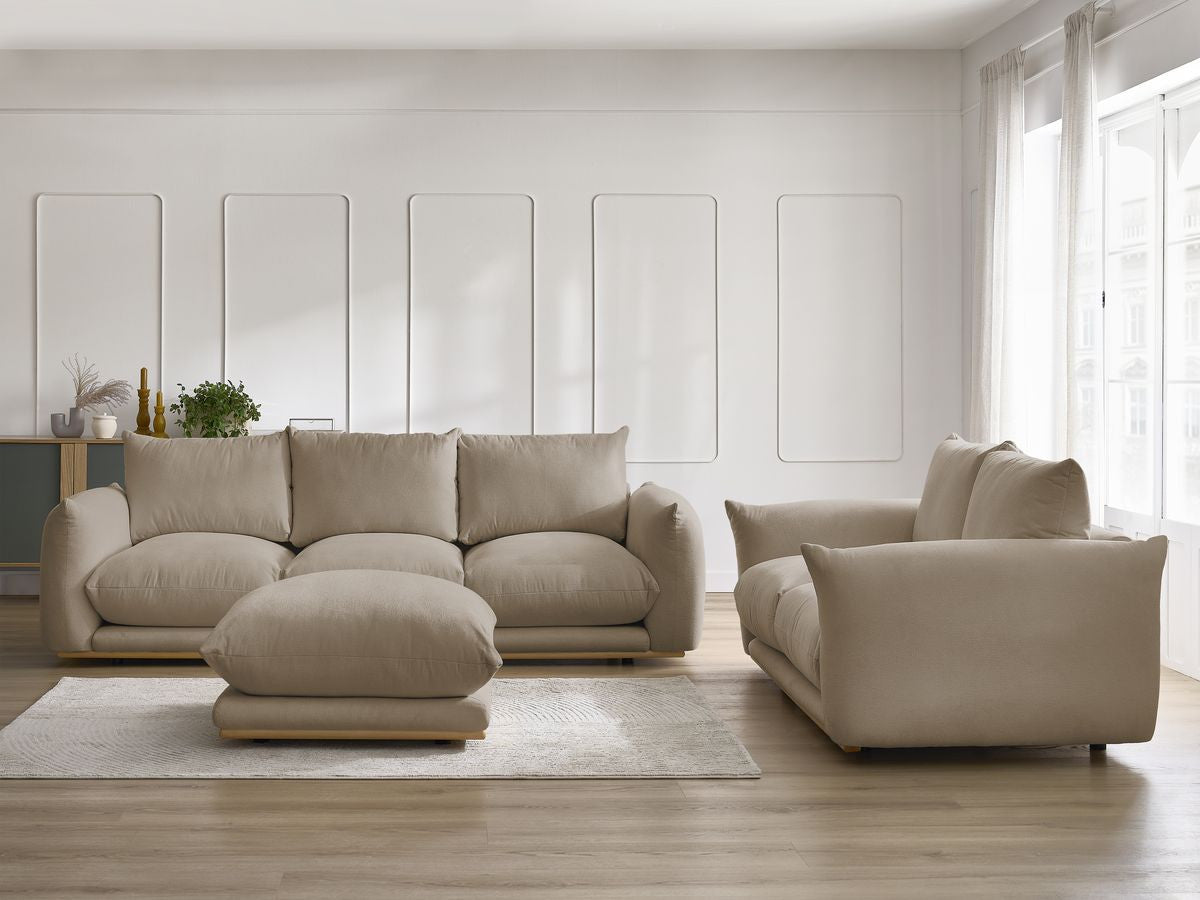 Sofagruppe 3+2 seter ERNEST med puff
