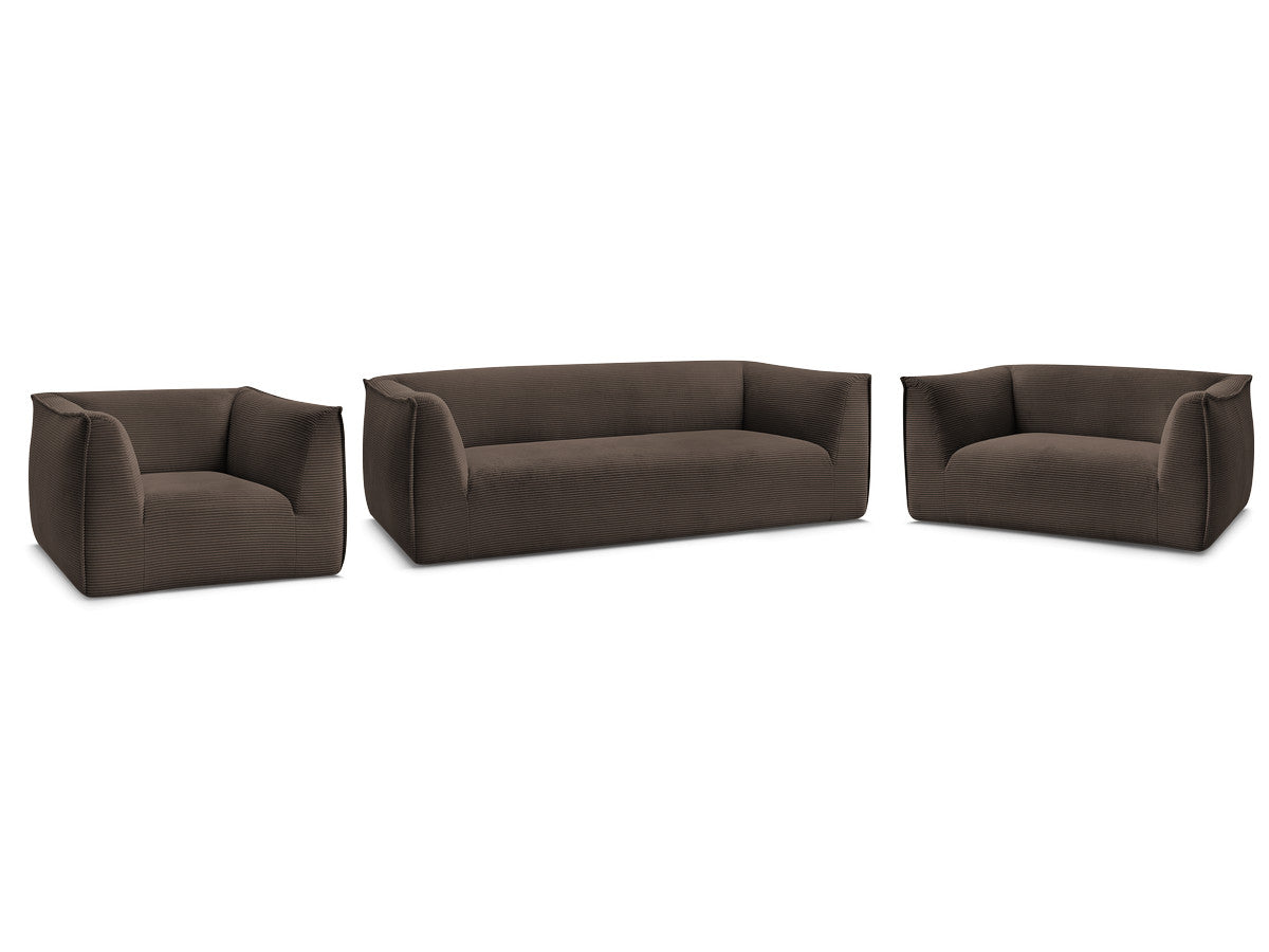 Sofagruppe 3 + 2 seter + lenestol GIORGIA i kordfløyel