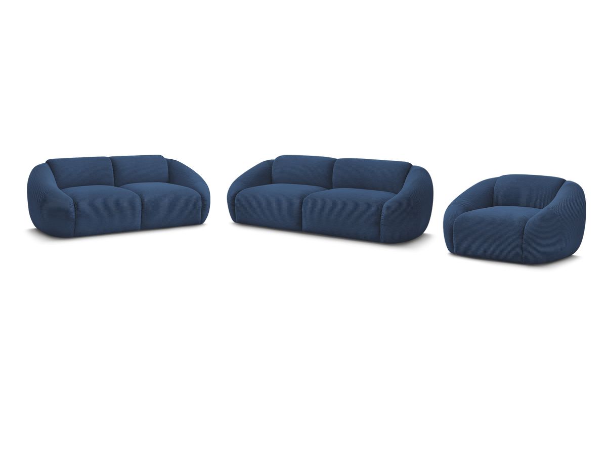Sofagruppe 3 + 2 seter + lenestol TINA i kordfløyel