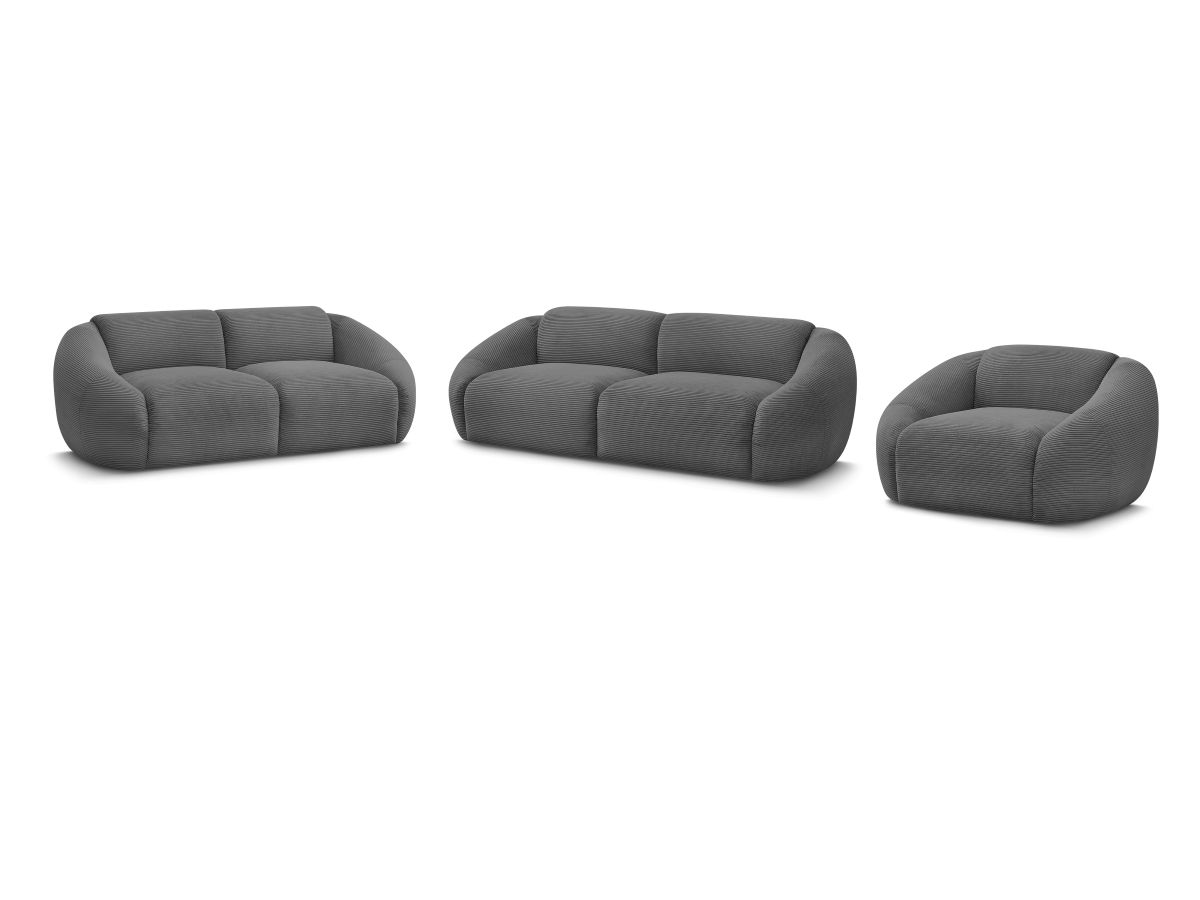 Sofagruppe 3 + 2 seter + lenestol TINA i kordfløyel