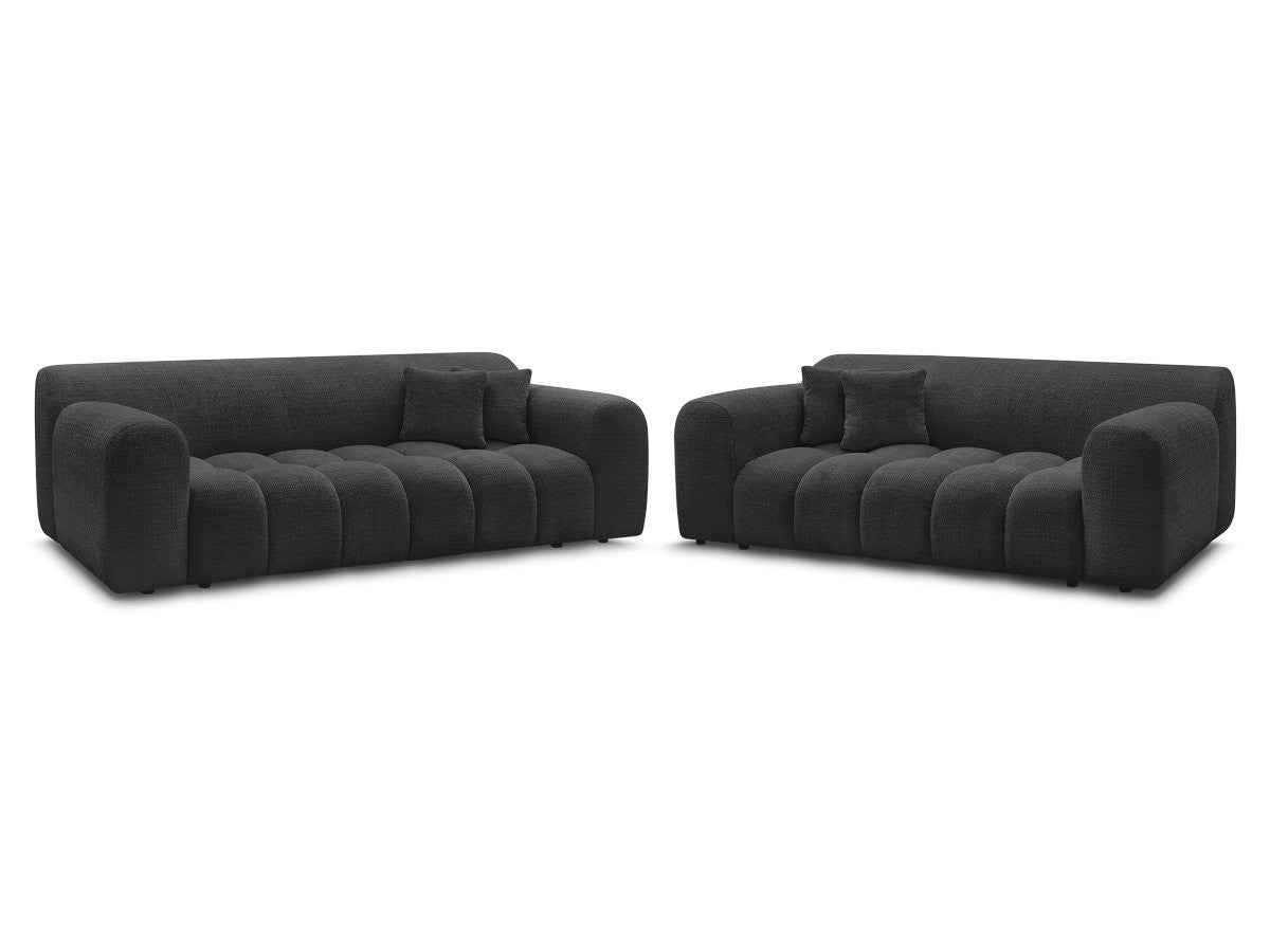 Sofagruppe 3 + 2 seter MELISSE i teksturert stoff