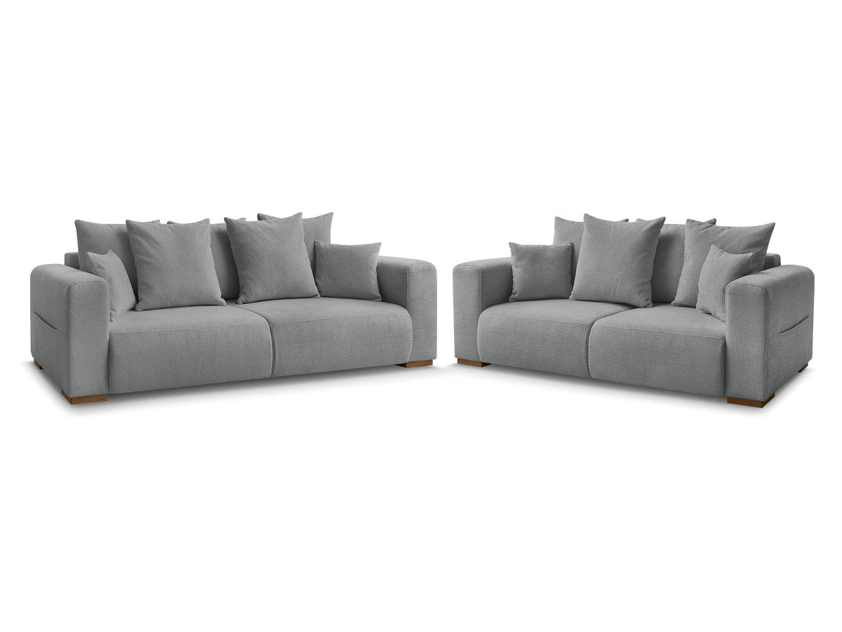 Sofagruppe 3 + 2 seter SIDONIE i melert stoff