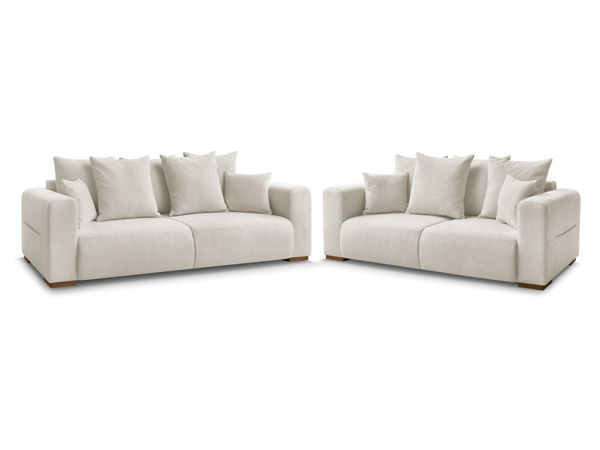 Sofagruppe 3 + 2 seter SIDONIE i melert stoff